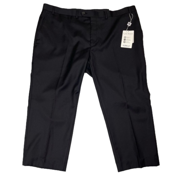 Lauren Ralph Lauren Other - Lauren Ralph Lauren Mens Slim Fit Dress Pant Size 42X30 black, Hem Modified see